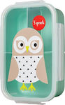3 Sprouts Bento Box Πλαστικό Παιδικό Δοχείο Φαγητού Owl Μ21.6 x Π14 x Υ6.4cm