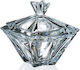 Bohemia Crystal Sweet Jar Neptune with Lid Transparent 19cm