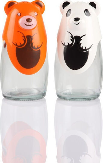 Veltihome Panda Salt Shaker/Pepper Shaker Glass White 1pcs