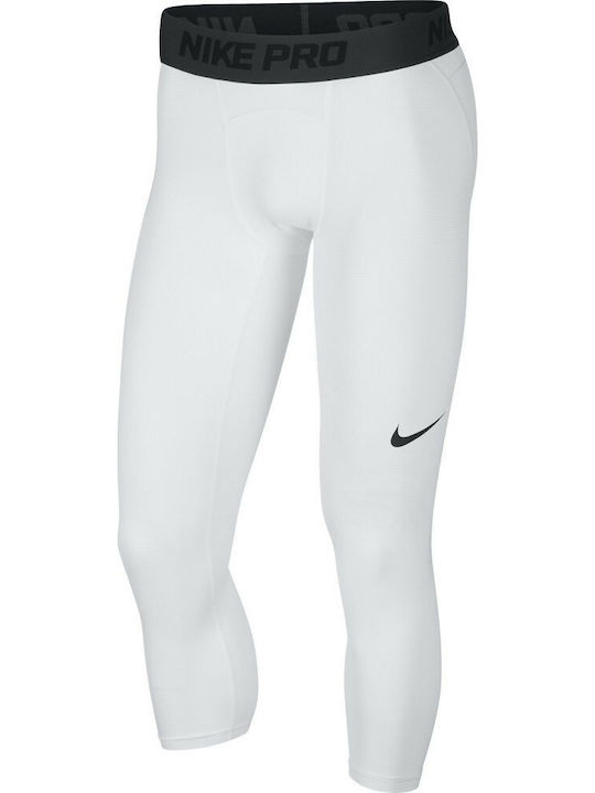 Nike Pro Ανδρικό Αθλητικό Κολάν Compression Capri Λευκό