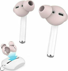 AHAstyle PT66 Set de huse și capace de silicon în culoarea Roz pentru Apple AirPods 1 / AirPods 2