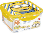 Stor Plastik Kinder Lunchset Minions 1.4Es Gelb