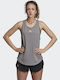 Adidas New York Femeie Sport Bumbac Bluză Fără mâneci Gri