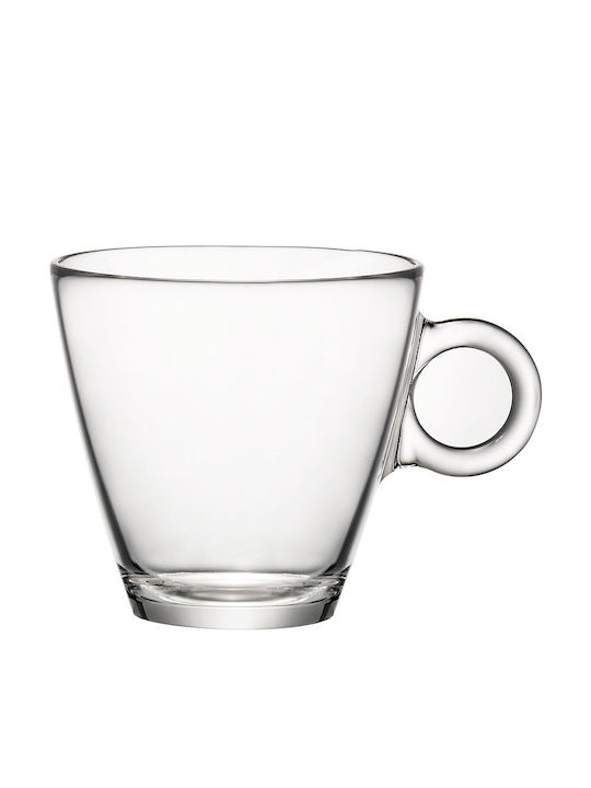 Bormioli Rocco Φλυτζάνι Cappuccino Glass Cappuccino Cup Set 230ml Transparent