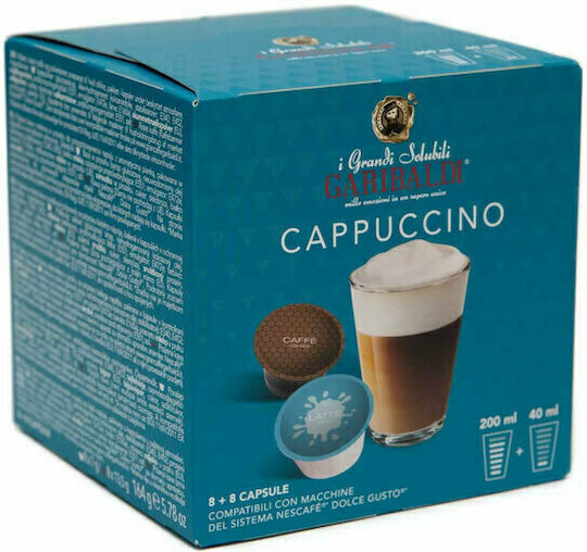 Garibaldi Капсули Cappuccino Cappuccino Съвместими с машина Dolce Gusto 16капси