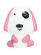 Aca Nursery Night Light LED Puppy Battery Pink Cold