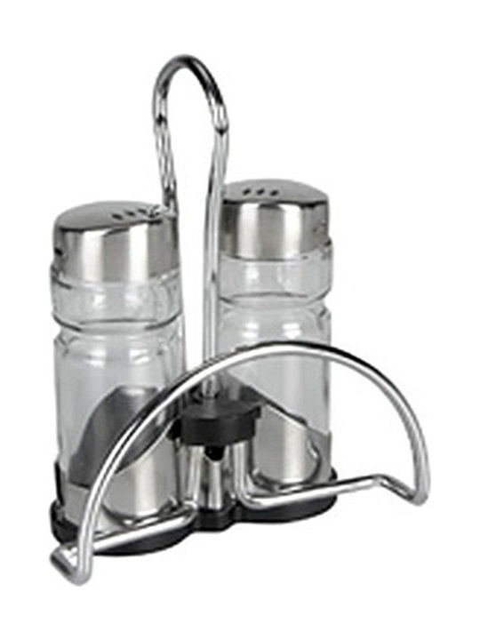 Venus Salt and Pepper Set Inox with Stand 2pcs