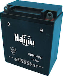 HaiJiu Inchis Baterie Motocicleta HB12AL-A-FA cu Capacitatea 12Ah