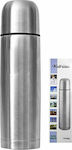 Summertiempo Bottle Thermos Stainless Steel Silver 1lt with Cap-Cup