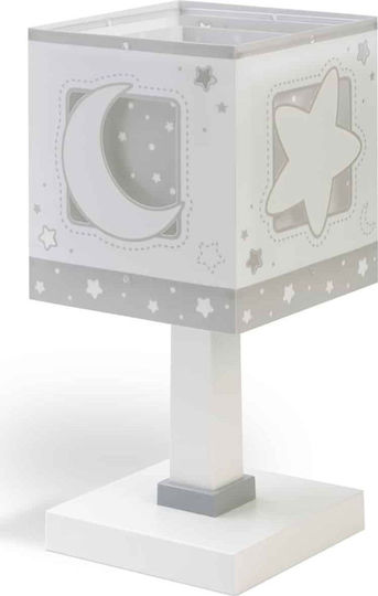 Ango Kinder Nachttischlampe Moonlight Gray 15x15x30εκ. Grau