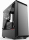 Phanteks Eclipse P300 Tempered Glass Midi Tower Κουτί Υπολογιστή με Πλαϊνό Παράθυρο Μαύρο