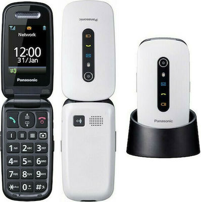 Panasonic KX-TU466 Single SIM Mobile Phone with Big Buttons White