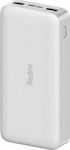 Xiaomi Power Bank Redmi 20000mAh 18W Λευκό
