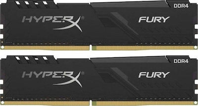 HyperX Fury 16GB DDR4 RAM με 2 Modules (2x8GB) και Ταχύτητα 3200 για Desktop