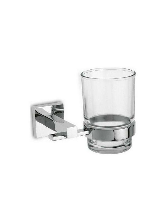 Karag Lito Inox Cup Holder Wall Mounted Silver