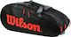 Wilson Tour 3 Comp Clash Τσάντα Ώμου / Χειρός Τένις 12 Ρακετών Μαύρη