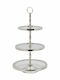 Espiel Inox Dessert Tower Stand with 3 Tiers Silver Ø28cm