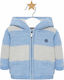 Mayoral Boys Knitted Hooded Cardigan with Zipper Light Blue