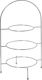 Espiel Metallic Dessert Tower Stand with 3 Tiers Silver Ø51cmxY51cm 29x51x51cm 3pcs