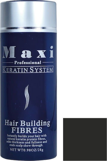 Yanni Extensions Ίνες Κάλυψης Αραίωσης Μαλλιών με Κερατίνη Maxi Professional Hair Building 28gr