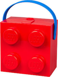 Lego Πλαστικό Παιδικό Δοχείο Φαγητού Κόκκινο Μ16.5 x Π16.5 x Υ11.7εκ.