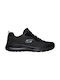 Mesh Lace Up Sport Shoes Running Black