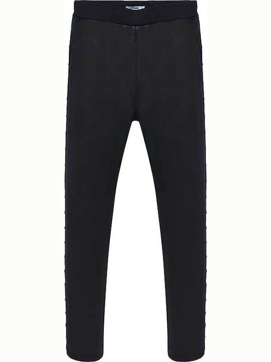 Mayoral Kids Fabric Trousers Black