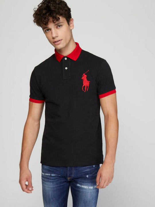 Ralph Lauren Men's Short Sleeve Blouse Polo Black 710766855002