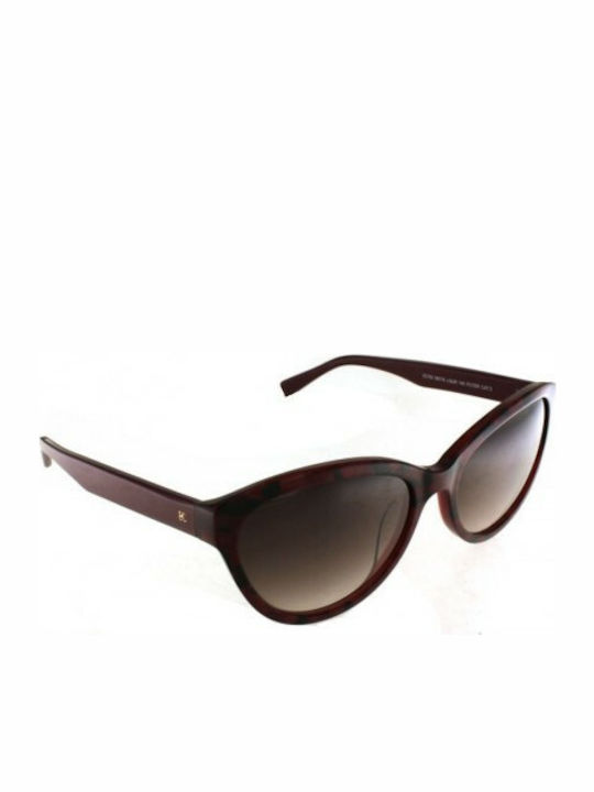 Enrico Coveri Women's Sunglasses with Brown Plastic Frame and Brown Gradient Lens EC793 BUR