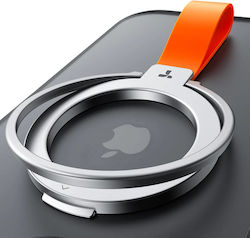 Torras Ostand Magnetic Ring Holder în Culoare Argintie