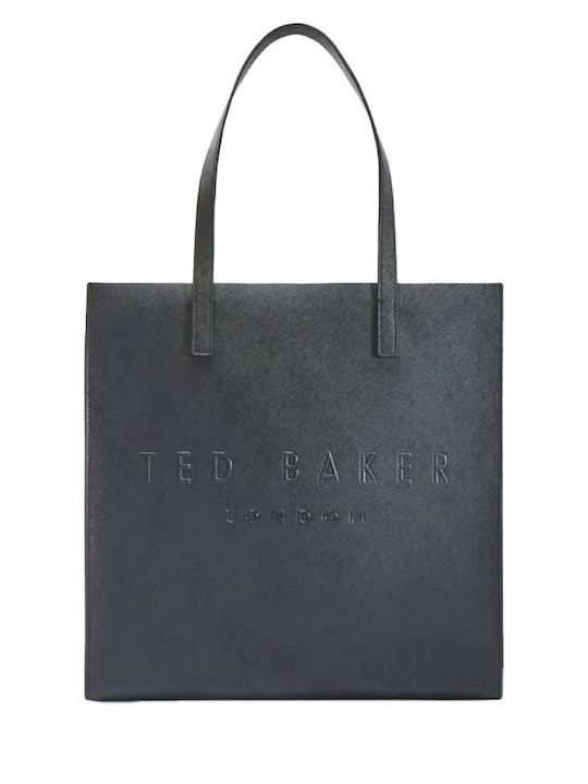 Ted Baker Soocon Icon Γυναικεία Τσάντα Shopper 'Ωμου Μαύρη