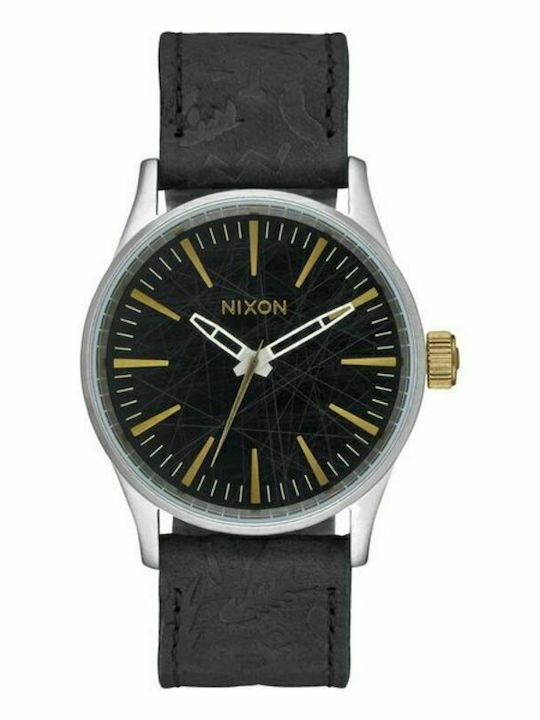 Nixon Uhr Batterie mit Lederarmband