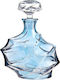 Griffe Montenapoleone Glass Karaffe Handgefertigt Blau Glas Karaffe zum Servieren 24.5cm mit Verschluss 1Stück