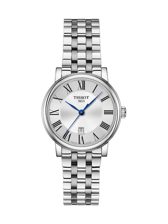 Tissot Carson Womens Watch 30mm Battery with Silver Stainless Steel Bracelet Tissot Carson Womens Watch 30mm Battery with Silver Stainless Steel Bracelet