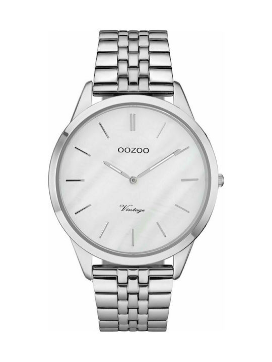 Oozoo Uhr mit Silber Metallarmband