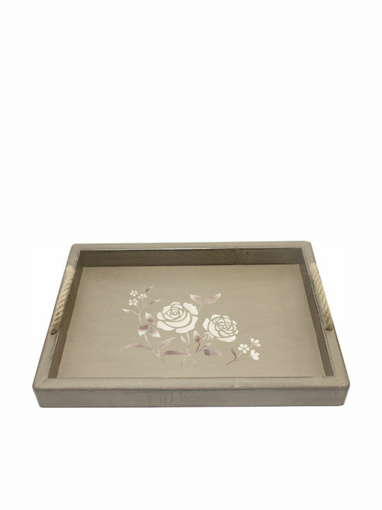 Korres Craft Ξύλινος Δίσκος Σερβιρίσματος 44x32x5cm