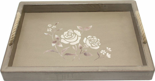 Korres Craft Ξύλινος Δίσκος Σερβιρίσματος 44x32x5cm