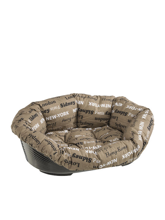 Ferplast Sofa Καναπές-Κρεβάτι Σκύλου Πλαστικό σε Καφέ χρώμα 114x83cm