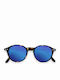 Izipizi D Sun Sunglasses with Brown Tartaruga Plastic Frame and Blue Lens