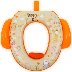 Lorelli Детско Тоалетно Столчe Animals с Дръжки и Възглавничка Оранжева