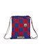 Safta Barcelona Kinder Rucksack Beuteltasche Blau