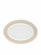 Ιωνία Oval Porcelain Serving Platter Epoch Beige 36cm