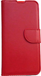 Synthetic Leather Book Red (Galaxy Note 10+)