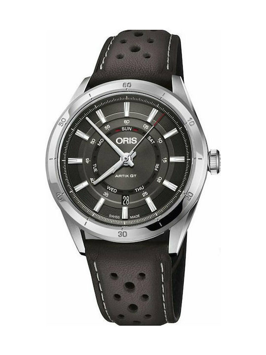 Oris Artix GT 0173577514153 0752109FC Brown Silver Skroutz.gr