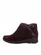 Ragazza Catifea Ghete dama Platforma Burgundy