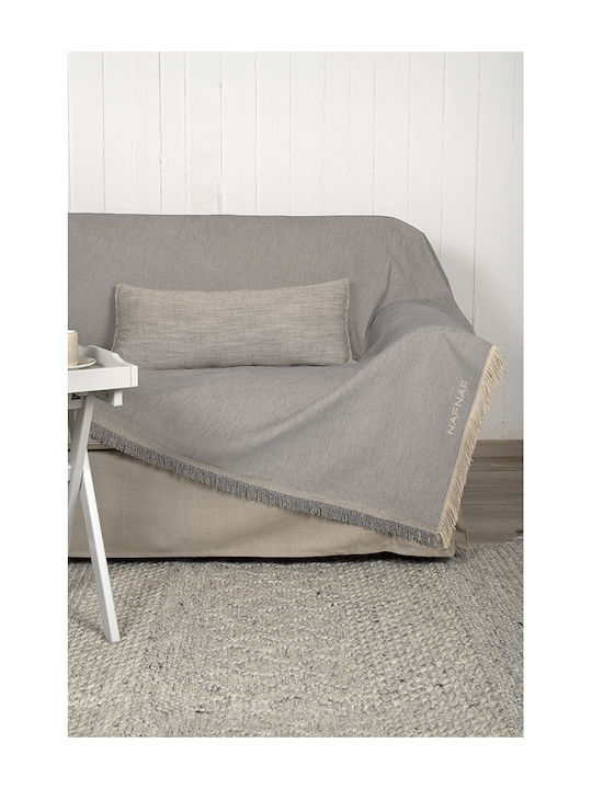 Naf Naf Highline Ριχτάρι Διθέσιου Καναπέ Chenille 180x250εκ. 358/127 L Gray