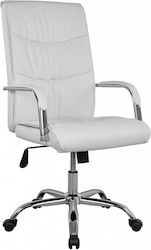 Jacob Executive Office Chair with Fixed Arms White HomeMarkt