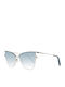 Dsquared2 Women's Sunglasses with Silver Metal Frame and Light Blue Lens DQ0301 88X