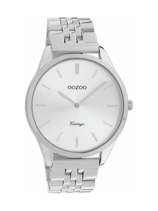 Oozoo Watch with Metal Bracelet Silver