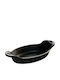 Lodge Oval Commercial Serving Board Cast Iron With Handle Heat Treated